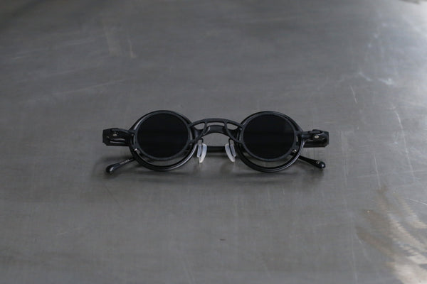 Rigards X ZIGGY CHEN joint work copper titanium aluminum detachable double-layer sunglasses RG1911 collection RG-RG1911TI-HMSSH black + matte black frame dark gray film